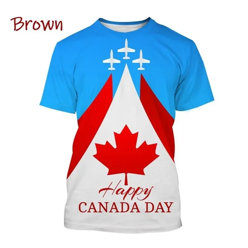 I Love Canada bendera kaus gra - Summer Clothing Women Canada ulasan dan harga